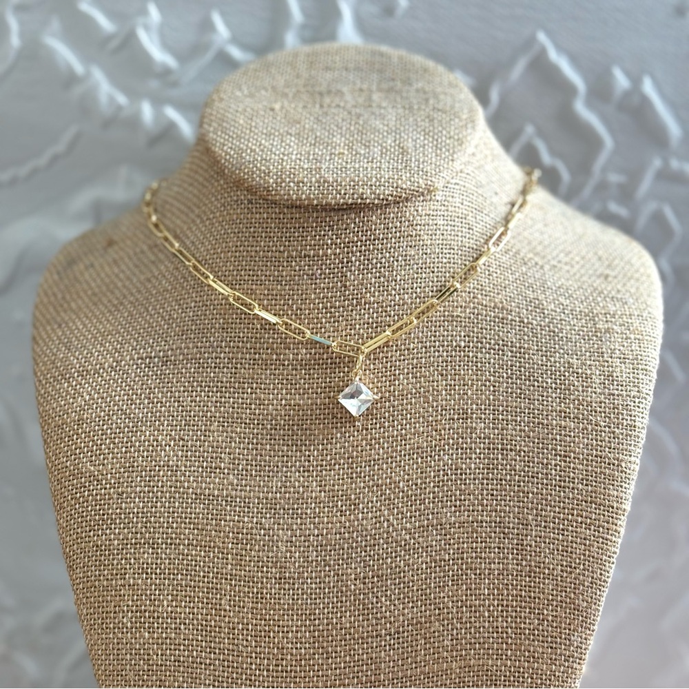 Dainty Layering Necklace - Crystal